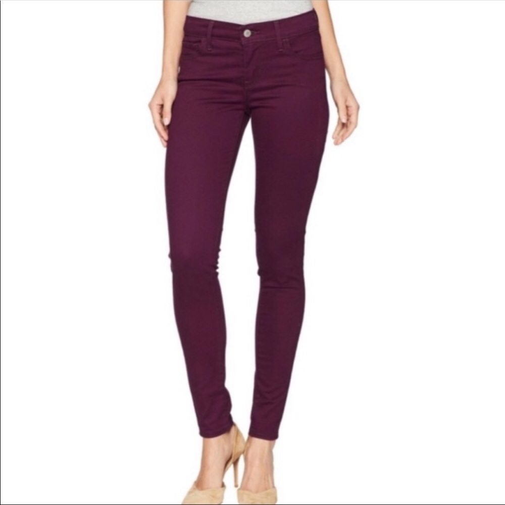 Levis purple high rise super skinny pants, size 29